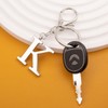 Letter Keychain for Women Men Purse Handbags Metal Alphabet Initial