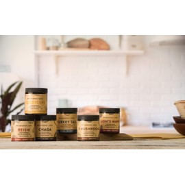 5 Mushroom Dual-Extract Concentrated Mushrooms | Source of Fungal Polysaccharides with Immunomodulating Properties | Source of Antioxidants Adaptogenic, Stress support (Powder) (100 Gram)