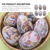 zalati Easter Bunny Tin Box, 6 Pieces Egg Shaped Candy