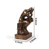 Magicsculp-The Thinker Statue in Premium Cold Cast Bronze 8.8Inch Museum
