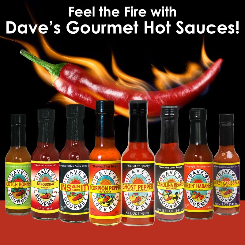 Dave’s Gourmet Insanity Super Hot Sauce Variety 4-Pack - Carolina