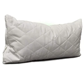 GIRAFFENLAND Organic Spelt Husk Cushion 20 x 40 cm Quilted White Cushion Directly Filled with Spelt Husks from Organic Cultivation