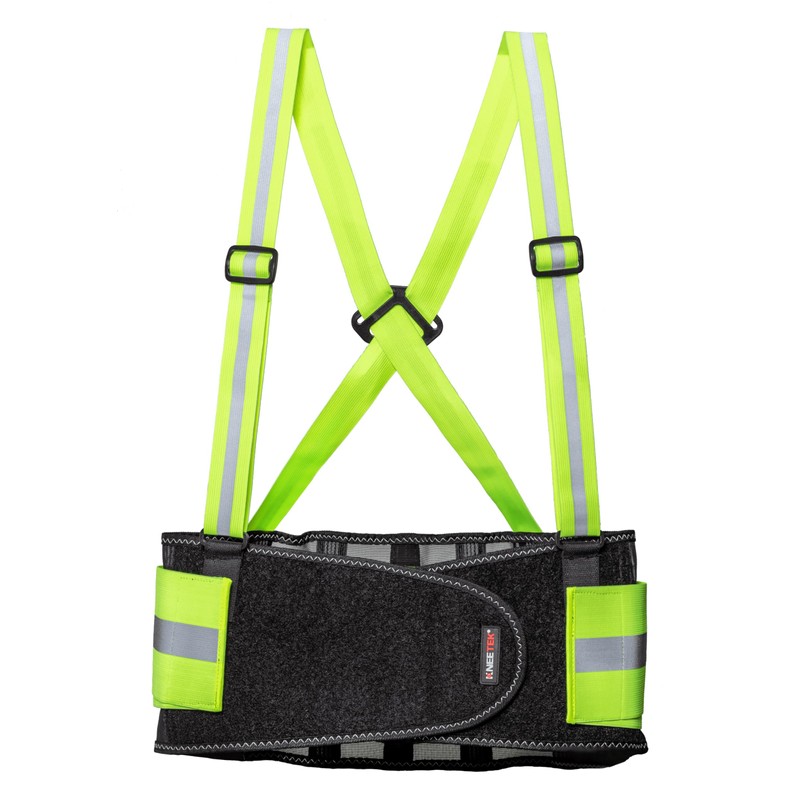 KNEETEK Hivis L Back Support Belt, Reflective Support Belt for