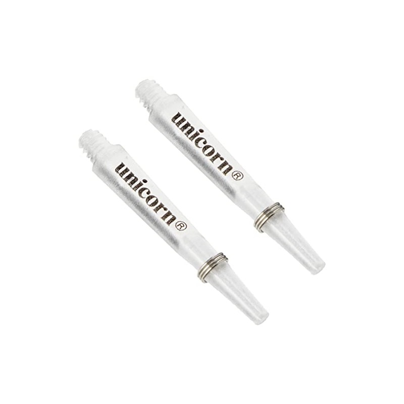 Unicorn Shafts Gripper3 Mirage Moulded Shafts - Clear, Medium/Small Thread