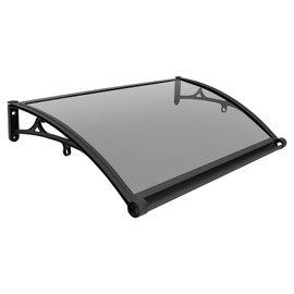 TITIDU Window Door Awning Canopy, Front Door Drainage Awning Canopy Shelter Patio Window Rain Roof Sun Shade Cover,Efficient Drainage