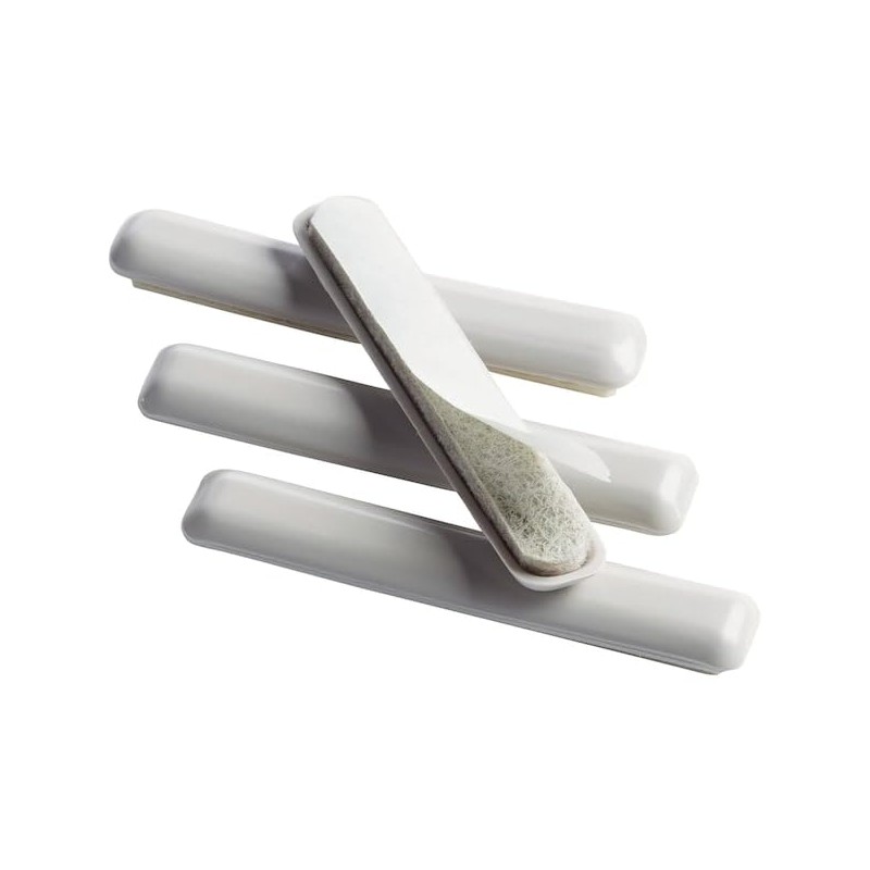 Master Caster Mighty Movers Self-Stick Furniture Sliders-.75x4 Strips 4/Pkg