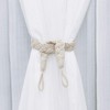 Set of 2 Lewondr Curtain Tiebacks Braid Rope Tiebacks Easy