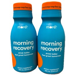 More Labs 2PK More Labs, Morning Recovery Drink Supplement, Orange Mango, 3.4 OZ Exp 09/26