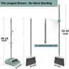 kelamayi Upgrade Broom and Dustpan Set, Large Size and with