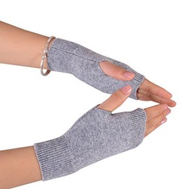 Novawo Wool Blend Fingerless Gloves Arm Warmers Soft Texting Gloves for Unisex
