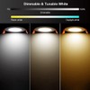 YGS-Tech Smart 3 Inch LED Recessed Lighting RGB WiFi Downlight,