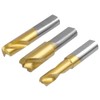 Mesee 3 Pieces Titanium Coated HSS CO Spot Weld Drill