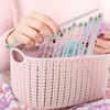FEPITO Stainless Steel Knitting Needles Set, Straight Single Pointed Metal