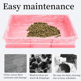 Wallspet Disposable Small Animal Cage Liners, 50 Pcs Pet Litter Tray Liner