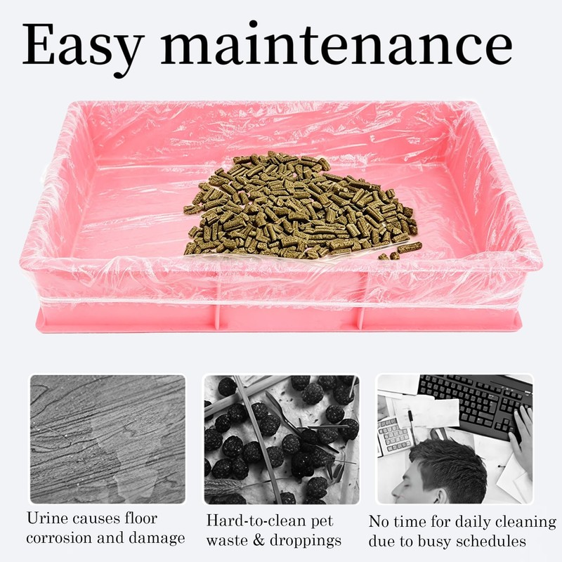 Wallspet Disposable Small Animal Cage Liners, 50 Pcs Pet Litter