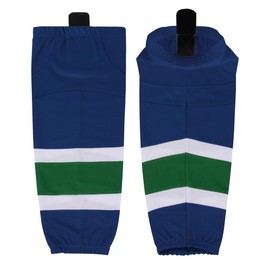 CHKEYS Hockey Sock Professional Ice Hockey Team Training Socks for Junior To Senior Youth Adult (ST05-Blue, M)