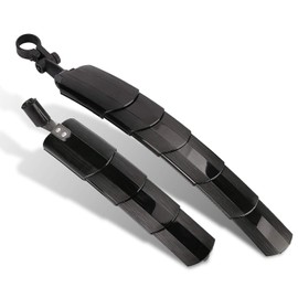 Tagvo Bicycle Mudguard, Retractable Bicycle Mudguard Set, Mountain Bike Front and Rear Mudguard, Portable, Adjustable, Bicycle Mudguard for MTB