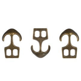 Paracord Planet Two Hole Clasps – Anchor, Bronze, 3/4 Inch (25 Pack)