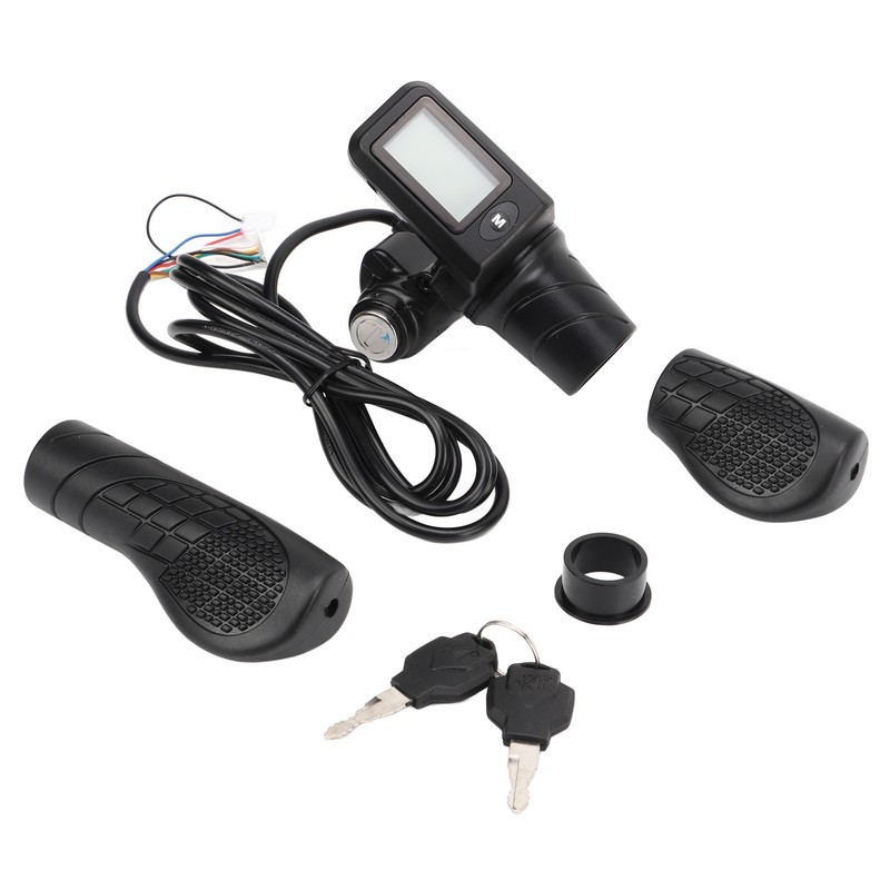 805 LCD Display Panel Throttle Grip Set Electric Bike Scooter