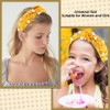 AHONEY Pearl Headband Knotted Headband for Women Girls, Rhinestone Top