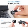 Sanwa Direct 400-HUBA17BK USB Hub, Small, USB-A, 3 Ports, Expansion,