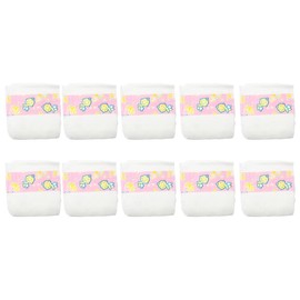 CHAREX Baby Doll Diapers Pack - 10 Pieces Reborn Dolls Diapers Refill, Baby Alive Diapers, 16-24 Inch Baby Doll Accessories Newborn Dipaers Reusable