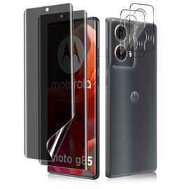 MiKoyi Privacy Screen Protector for Motorola Moto G85 5G, TPU Privacy Screen Protector, Anti-Spy Camera Protection, Scratch-Resistant, 9H Hardness, Pack of 2 + 2