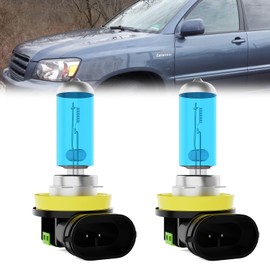 LECCIBUB Fog Light Bulbs Fit For Toyota Highlander 2004-2007, H11 Fog Lights Halogen Bulb, 6000K White Light, Plug and Play, Pack of 2