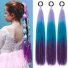 PORSMEER Pack of 3 Ombre Hair Extensions, 60 cm Long
