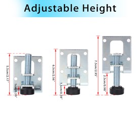 IGNPION Heavy Duty Adjustable Furniture Leveler Feet 4pcs M10 Furniture Leveling Legs for Tables, Shelving Units, Cabinets, Workbench