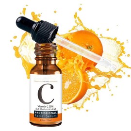 Sérum Facial De Vitamina C, Sérum De Vitamina C Para El Rostro, Sérum De Vitamina C 100% Puro Para Hidratar, Reafirmar Y Unificar El Tono De La Piel Del Rostro - 30 Ml