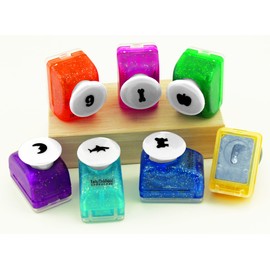 ECR4Kids Shapes and Designs Kraft Paper Punch Set, 40 Pieces