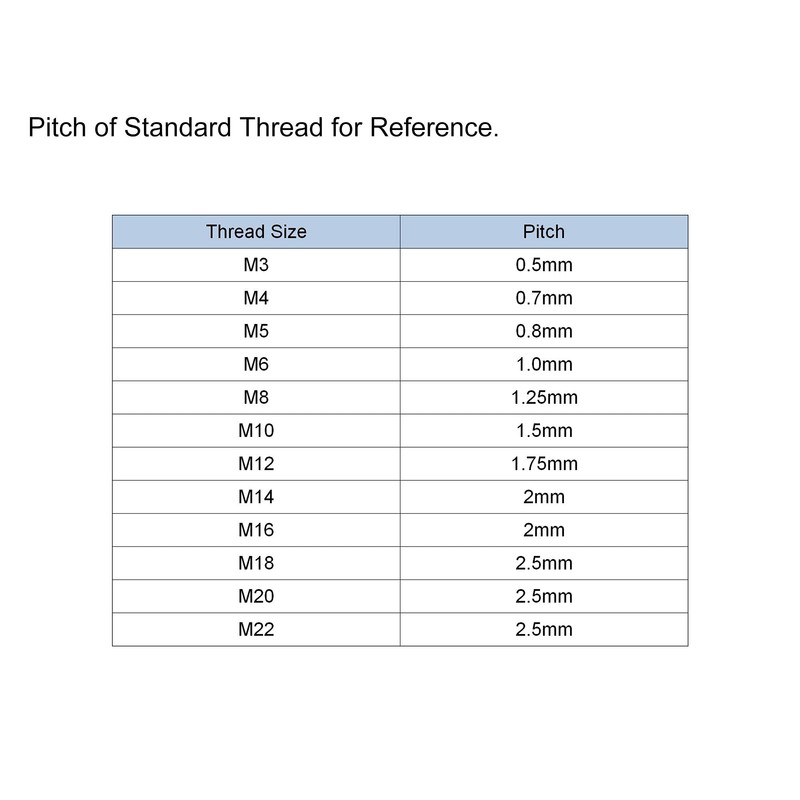 sourcing map M6 x 40mm Metric Male Thread Knurled Clamping