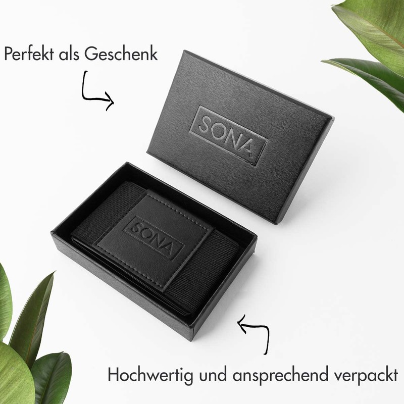 SONA Wallet - Slim Wallet - Flat Card Case -