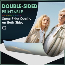 A-SUB Premium Double Sided Photo Paper Satin 8.5 x 11 Inch 74lb for Inkjet Printers 20 Sheets