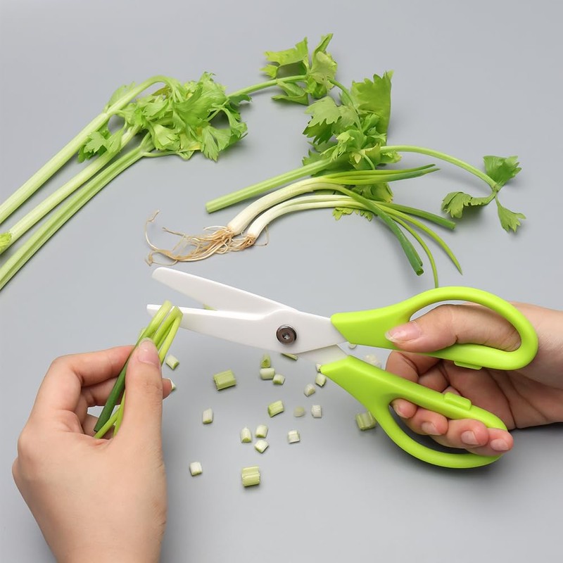 Ceramic Kitchen Scissors 8" Ceramic Blade Scissors White Sharp Blade