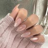 YXRXKJ Nail Tips, Medium, 24 Pieces, Nail Tips, Short, Popular,