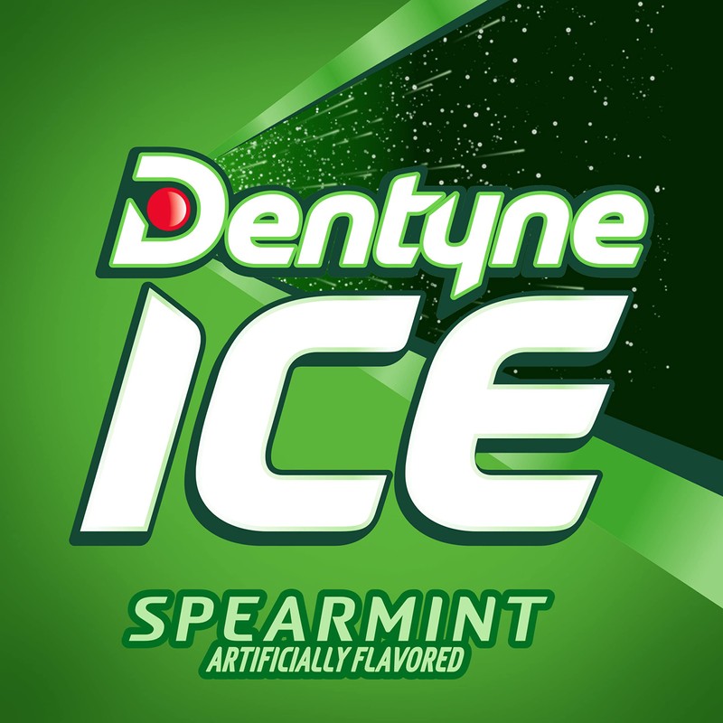 Dentyne Ice Spearmint Sugar-Free Chewing Gum, 9 Packs of 16