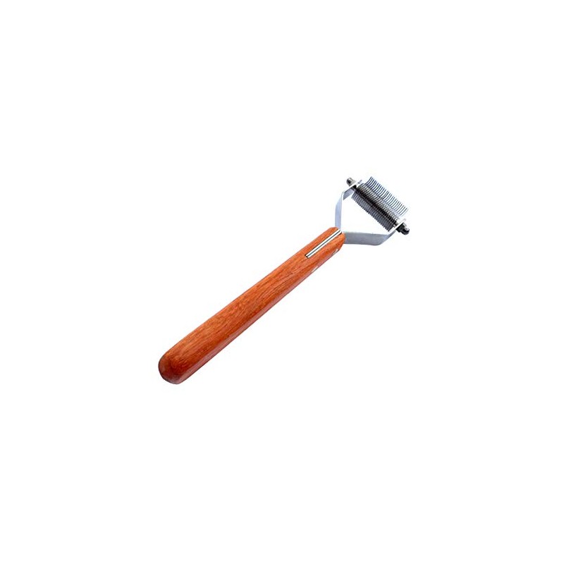 Masterclip Dog Coat Grooming Undercoat Rake for Dematting, Shedding, Thinning