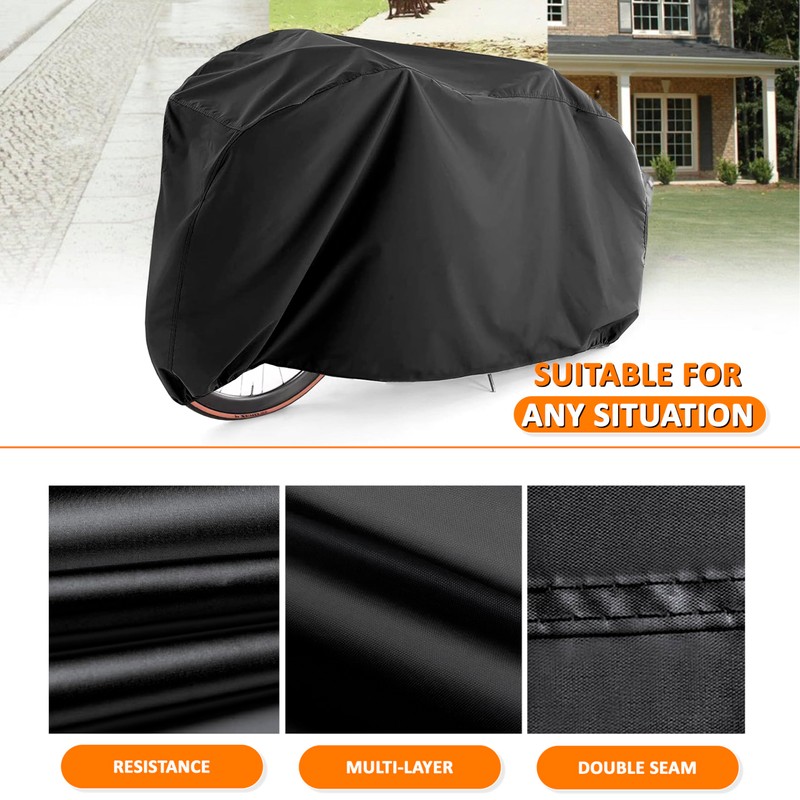 Bicycle Cover Waterproof 240 x 140 cm PEVA Material Protection