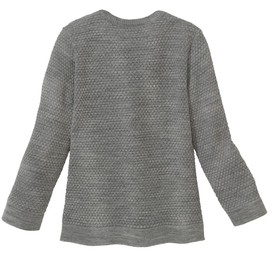 Disana Honeycomb Knit Jumper, Lightweight Jumper for Spring and Summer, 100% Organic Merino Wool GOTS, IVN Best, Toddler, Child, Unisex, Made in Germany, pigeon blue