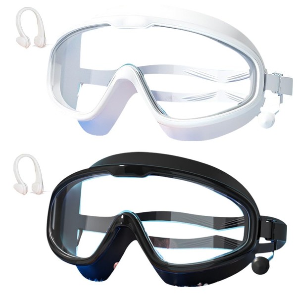 FEELNOW Continuity Goggles,High-Definition Large Frame Waterproof and Anti-Fog Swimming Goggles