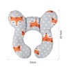 Qchomee 2PCS Baby Head Support Pillow Newborn Infant Headrest Neck