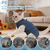 Gyuzh Cat Surgery Recovery Suit for Female Male Cats -