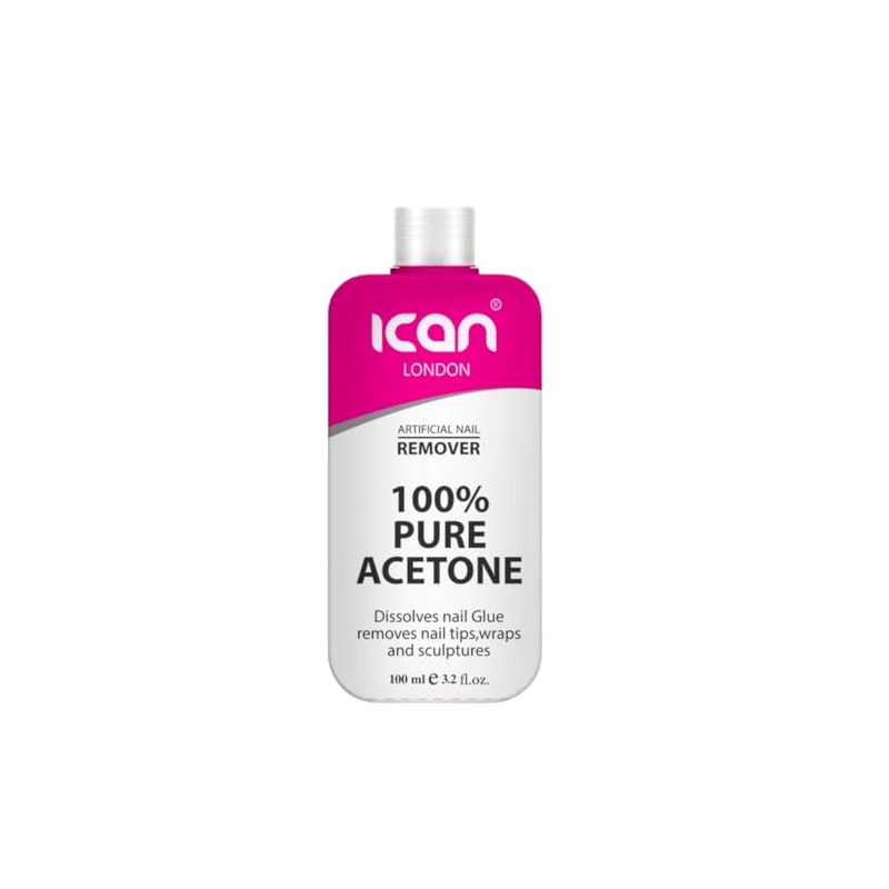 Ican London 100% Pure Acetone Nail Polish Remover UV GEL