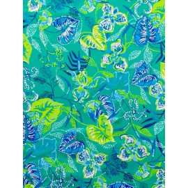Lilly Pulitzer ~Lilly Pulitzer fabric Spandex - Green Oasis 18”x 30” # 154