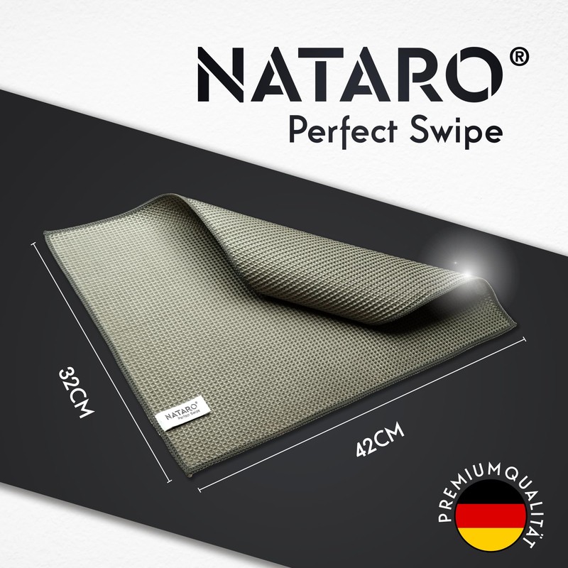 NATARO® Perfect Swipe Premium Microfibre Cloths, Streak-Free Cleaning, Cleaning Cloths