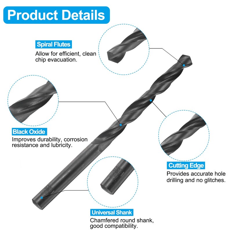 sourcing map Tap and Drill Bit Set, 2pcs 5/16-36 UNS