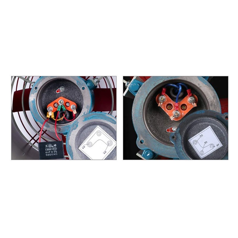BIXIBIN 12-Inch Explosion-Proof Axial Fan, Ventilation Fan Cylinder Pipe Spray