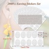 Earring Stickers for Split Earlobes, 200 Pcs Earring Support Patches